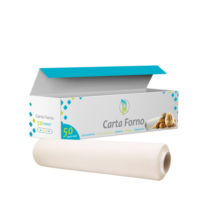 Carta forno con astuccio 50 m x 40 cm — 12 pezzi