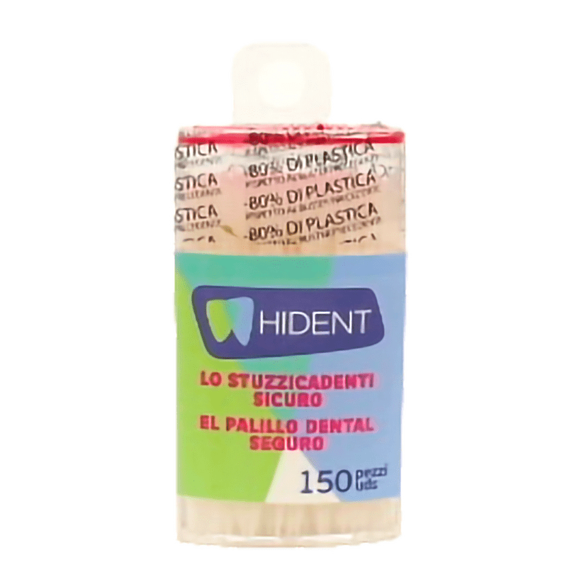 Stuzzicadenti Hident in plastica, lo stuzzicadenti sicuro — 150 pezzi