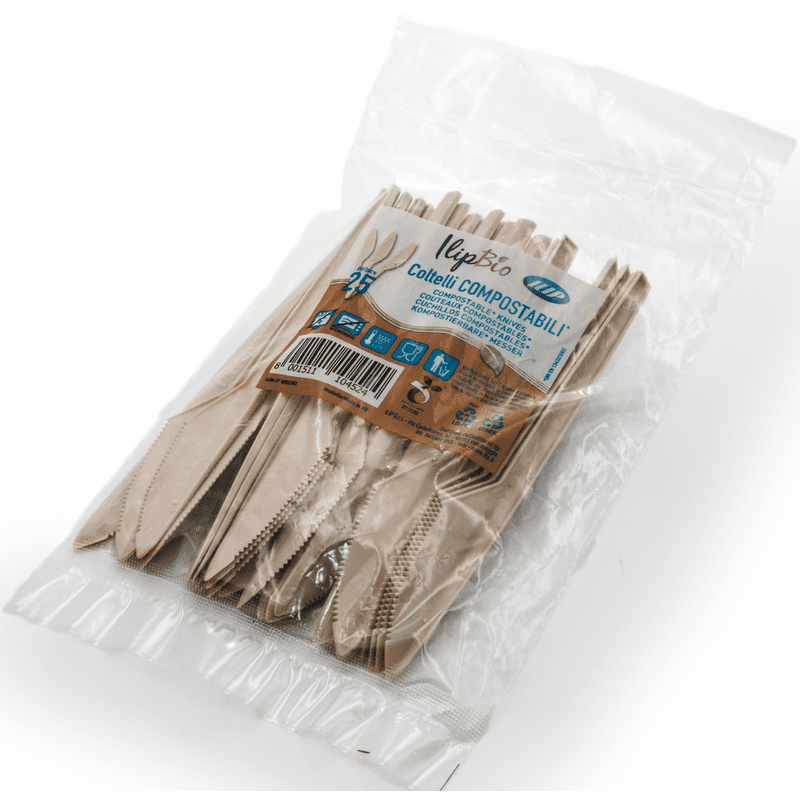 Coltelli compostabili Ilip Bio — 25 pezzi