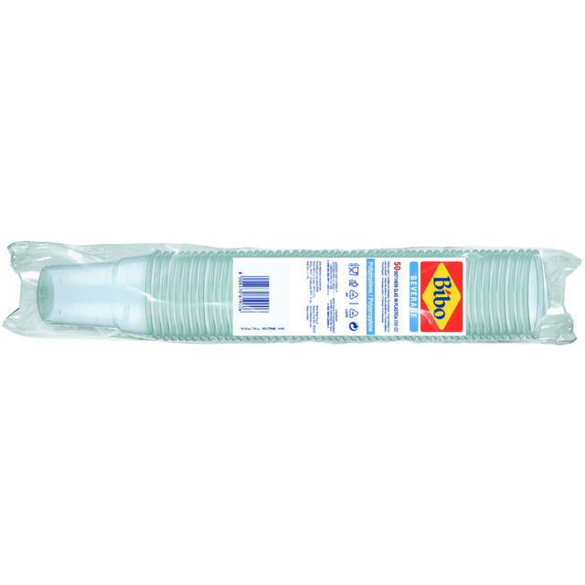 Bicchieri Bibo 250 cc in PP trasparenti — 50 pezzi