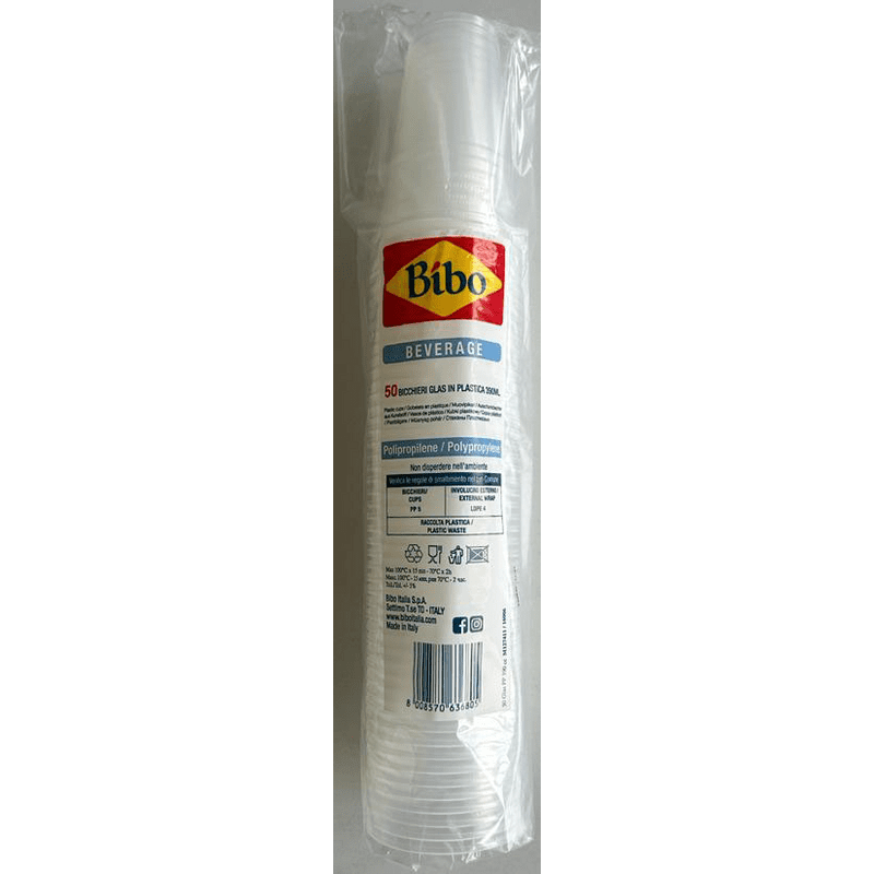Bicchieri Bibo 390 cc in PP trasparenti — 50 pezzi