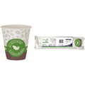 Bicchieri bevande calde Bibo Natural in carta bio 160/170 ml — 50 pezzi, compostabili