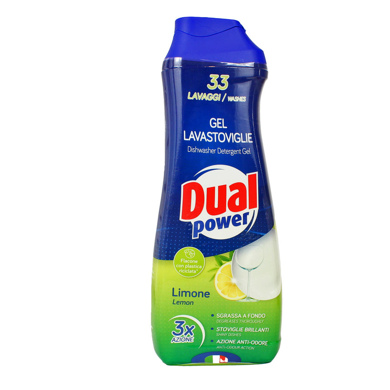 Dual Power gel lavastoviglie multifunzione al limone — 33 lavaggi, 660 ml
