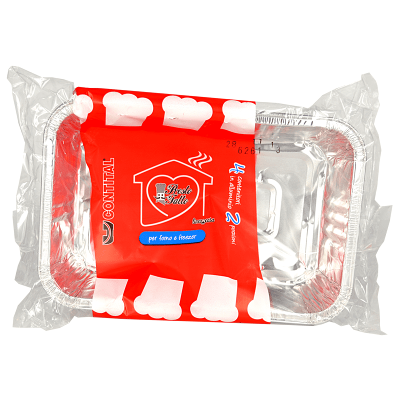Vaschette Contital R1G — 2 porzioni, 4 pezzi