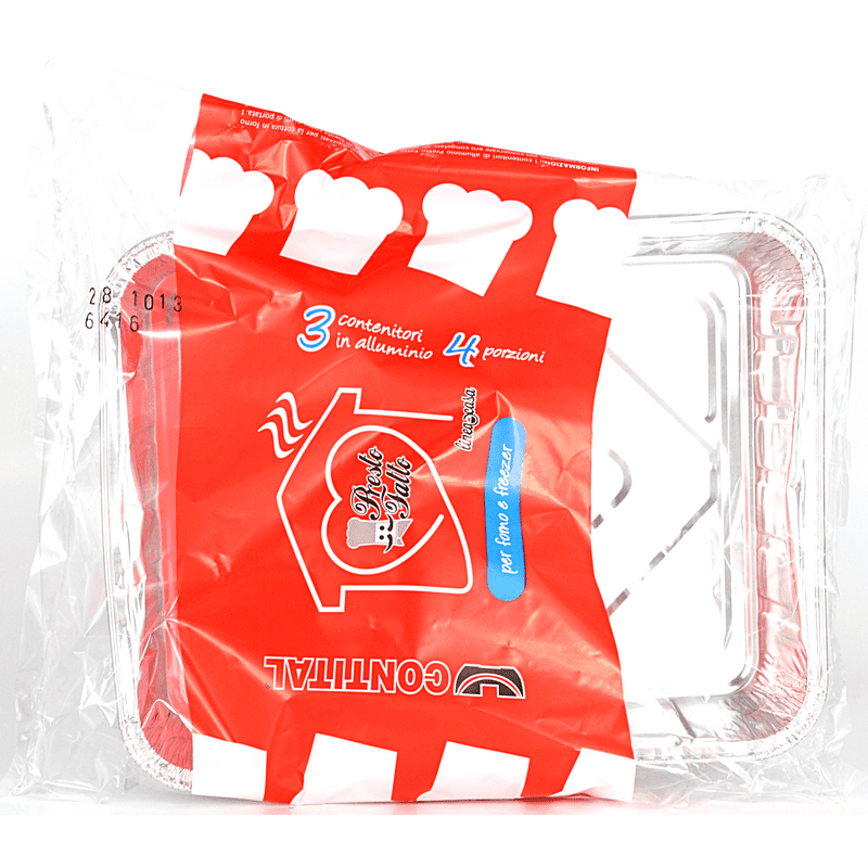 Vaschette Contital R11G — 4 porzioni, 3 pezzi