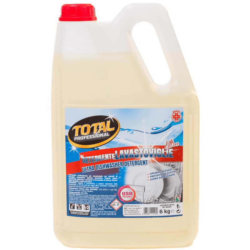 Detergente per lavastoviglie Total Professional Ultra — tanica da 6 kg