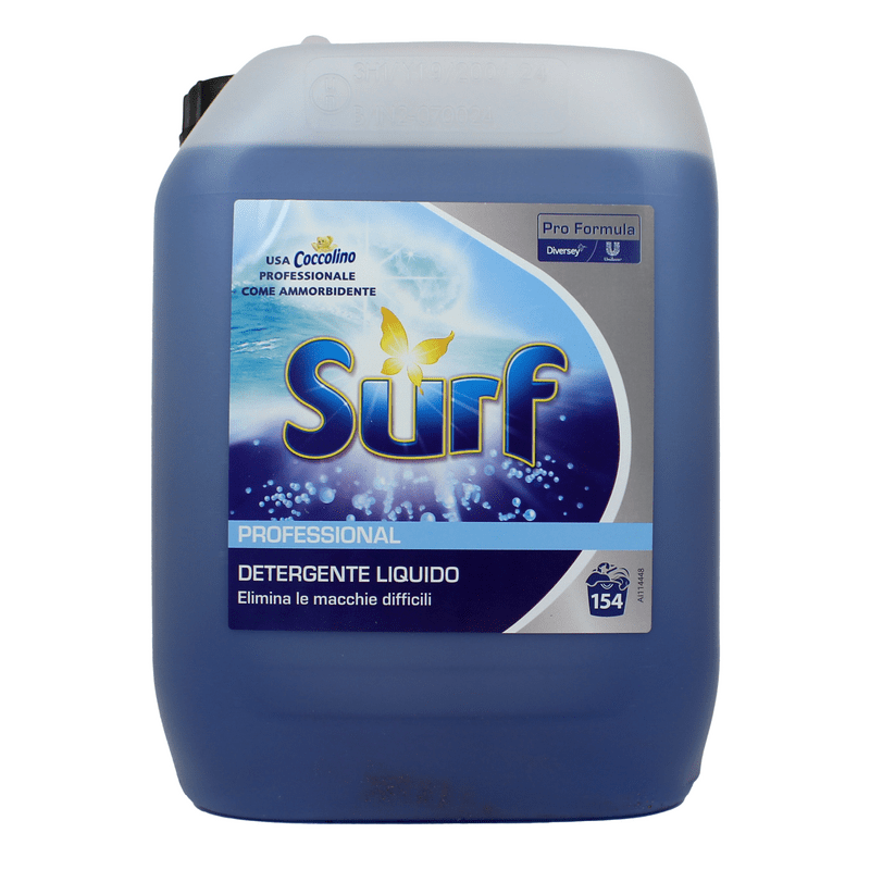 Detersivo liquido per lavatrice Surf Professional — 10 litri, 154 lavaggi