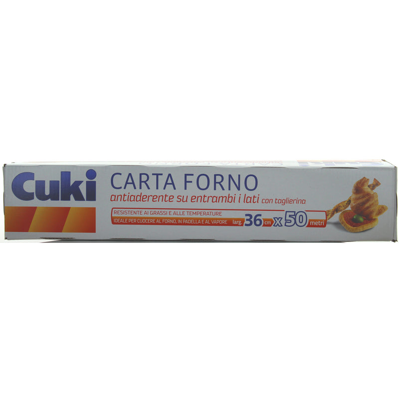 Cuki Professional carta forno antiaderente — altezza 36 cm, 50 metri, formato professionale