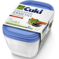 Contenitori ermetici rettangolari Cuki con coperchi — 1000 ml, 3 pezzi