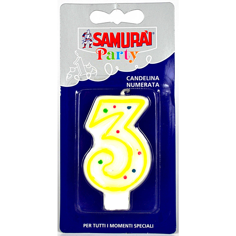 Samurai Party candela componibile n. 3