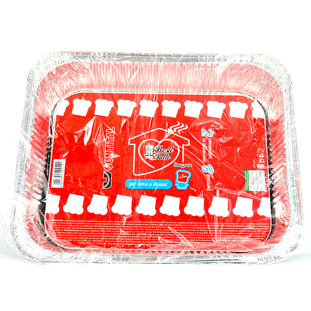 Vaschette con coperchio Contital R31L — 8 porzioni, 2 pezzi