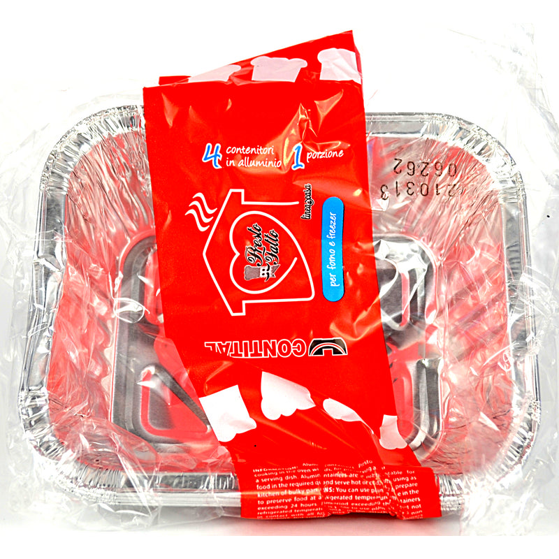 Contenitore alluminio Contital R10G — 1 porzione, 4 pezzi