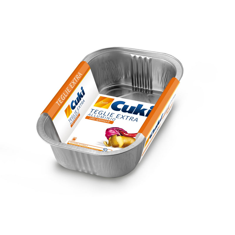 Teglie extra alluminio Cuki — 4/6 porzioni, 2 pezzi