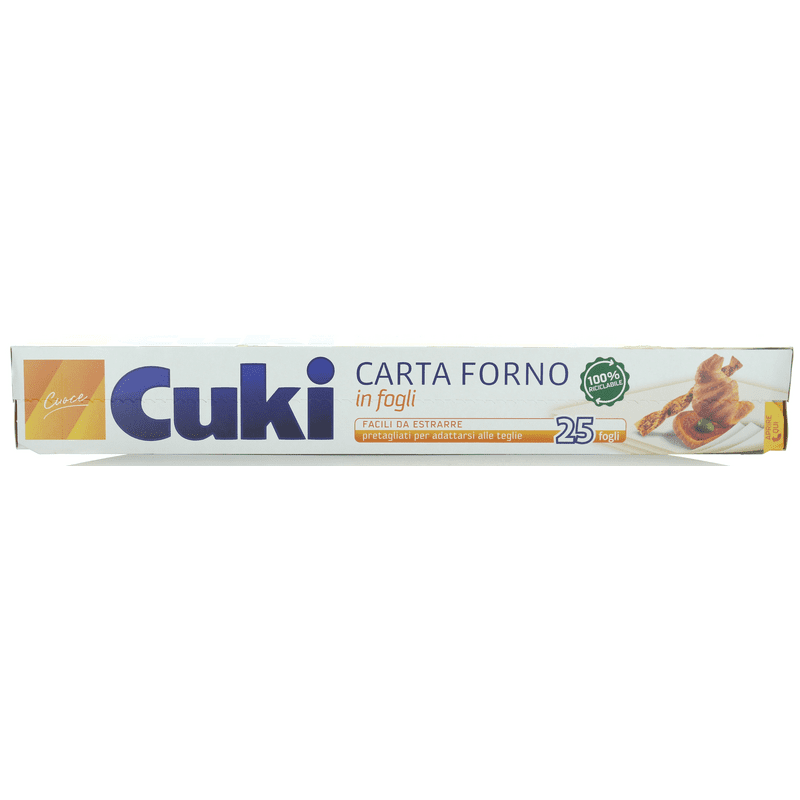 Carta forno Cuki — 25 fogli, 33x38 cm, 9,5 metri
