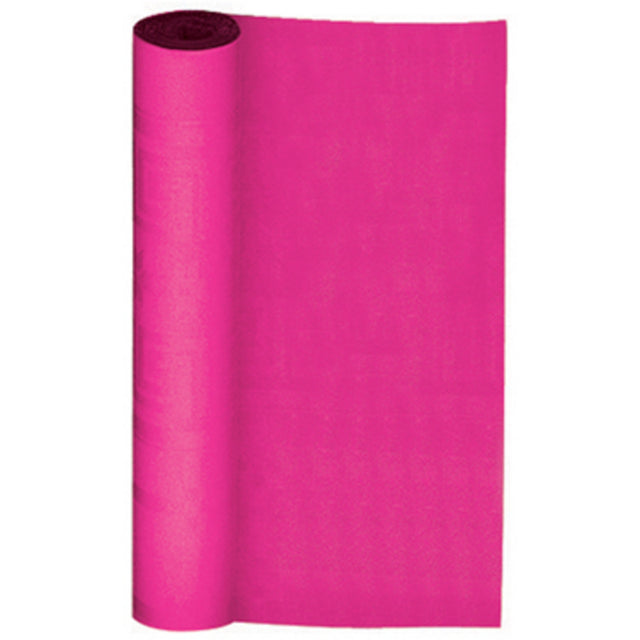 Tovaglia di carta damascata Bibo in rotolo 120x700 cm, fucsia