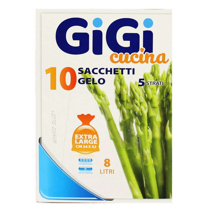 Sacchetti gelo Gigi Cucina — maxi 34x52 cm, 10 pezzi