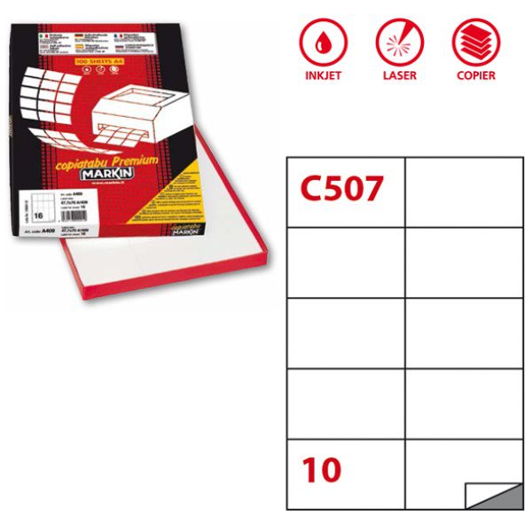 Etichette multiuso bianche Markin — 105x59 mm, 1000 etichette