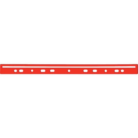 Dorso a foratura universale per stampati Q-Connect 30 cm rosso — scatola da 100 pezzi (KF02284)