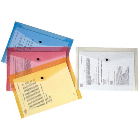 Portadocumenti con bottone Q-Connect A4 in ppl — KF03596