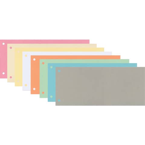 Separatori per archivio Q-Connect a 2 fori 24x10,5 cm, 190 g/m² — 100 pezzi, KF00512