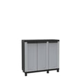 Armadietto a tre ante TERRY Twist Black 102B grigio/nero — 102x39x91,5 cm, 1002711