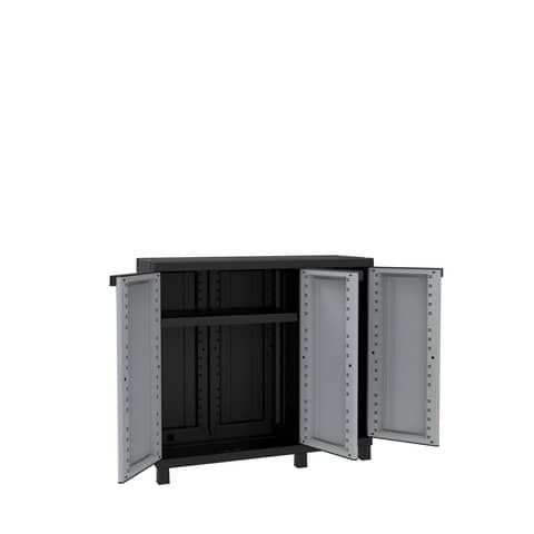 Armadietto a tre ante TERRY Twist Black 102B grigio/nero — 102x39x91,5 cm, 1002711