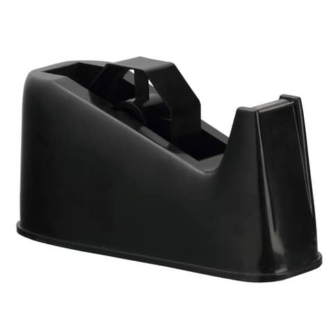 Dispenser da scrivania per nastro Q-Connect nero — 25 mm x 33/66 m (KF11010)