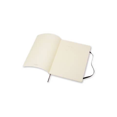Taccuino a pagina bianca extra large Moleskine copertina morbida nero — 19x25 cm, QP623