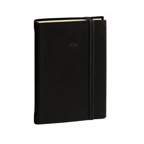 Agenda settimanale 2026 Quo Vadis Ministro Prestige Silk — 16x24 cm nero, 28651926MQ