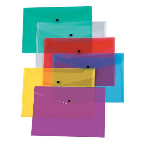 Portadocumenti con bottone Q-Connect A4 in ppl — KF03596