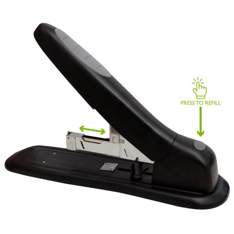 Cucitrice per alti spessori Q-Connect in metallo nero — 200 fogli, KF02293