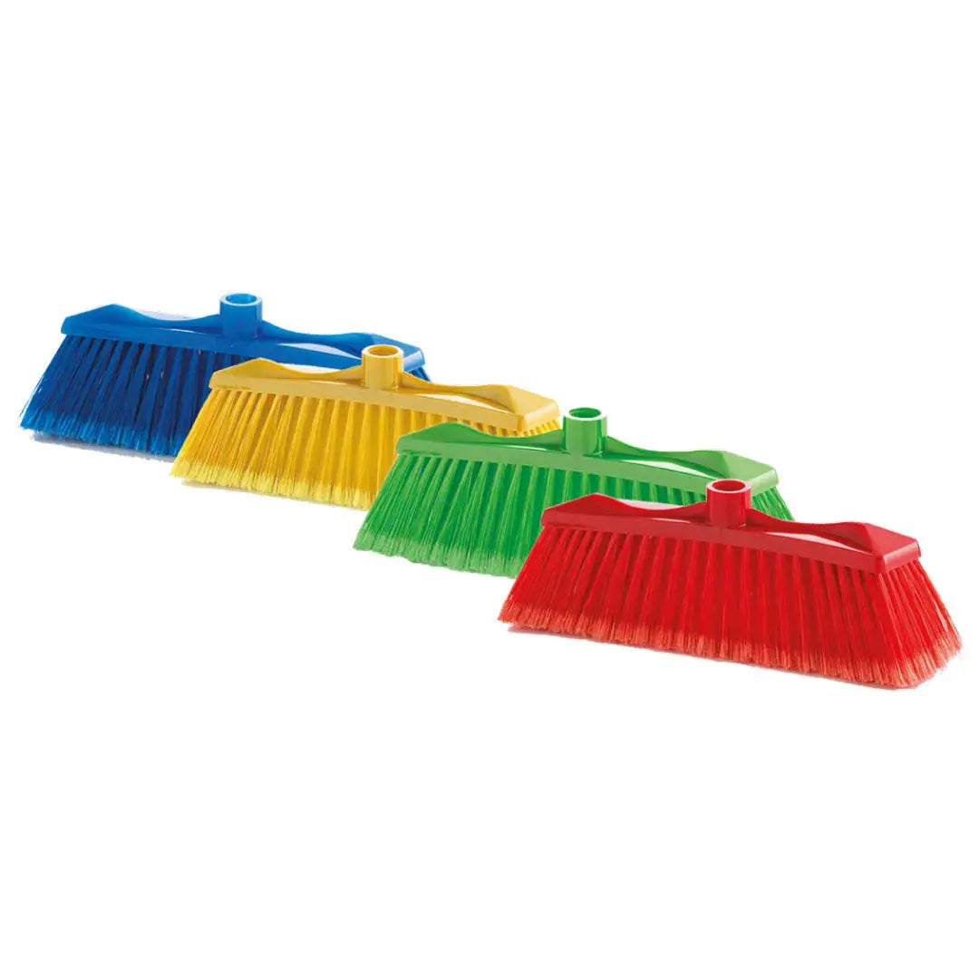 Scopa Colour Pro — polipropilene, setola PVC media, 31x9 cm