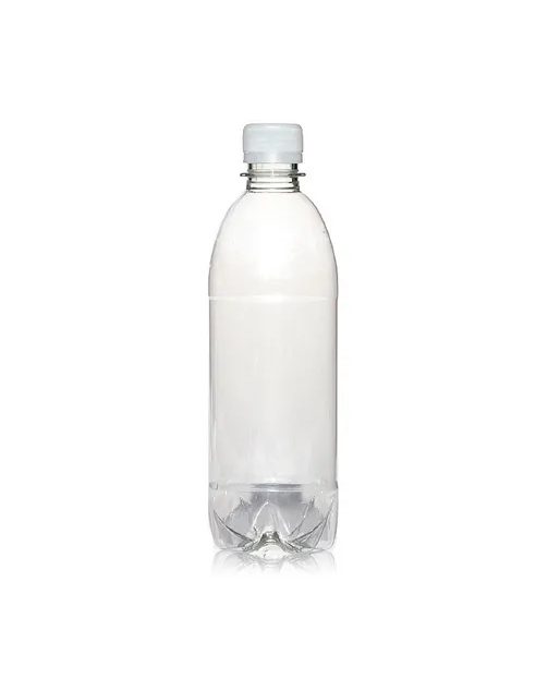 Bottiglietta d'asporto in plastica trasparente 500 ml — cartone da 145 pz, cod. BI-23-8202