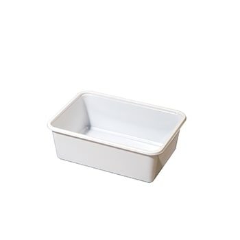Vaschette in plastica bianche 500-750 cc — cartone da 1600 pezzi