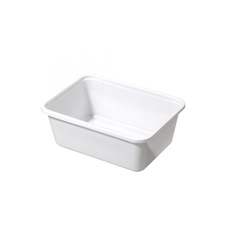 Vaschette bianche in plastica PP 152 x 108 x 55 mm — confezione da 100 pezzi