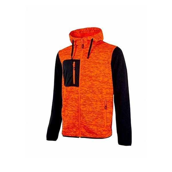 Felpa con zip U-Power Enjoy modello Raibow EY174 — taglie S-XXXL