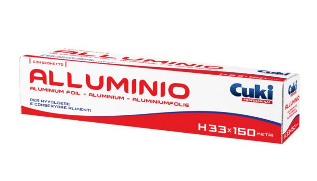 Carta alluminio con astuccio 150 m — cartone da 9 pezzi