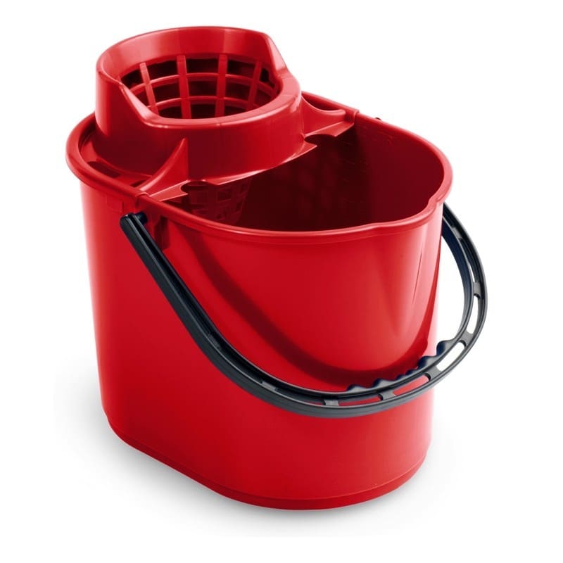 Secchio PIT con strizzo 12 L rosso
