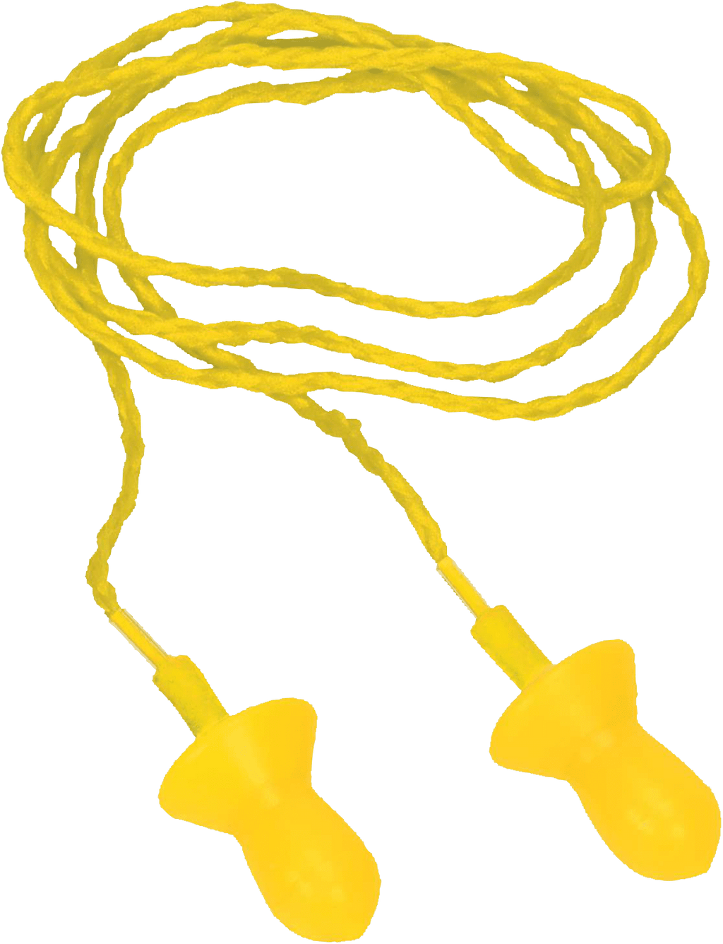 Tappi auricolari riutilizzabili Conicsof010B — 10 paia in silicone con cordino in tessuto