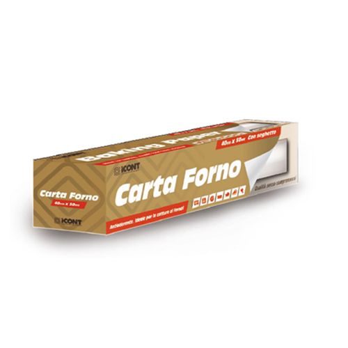 Carta forno con astuccio 50 m x 33 cm — cartone da 9 pezzi