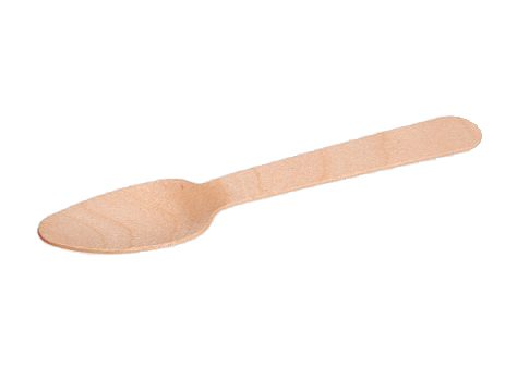 Cucchiaino mignon in legno di betulla 11 cm — confezione da 100 pezzi