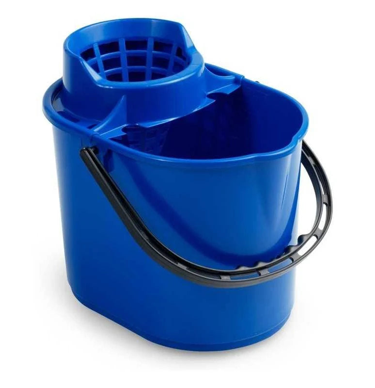 Secchio Pit con strizzo 12 litri blu